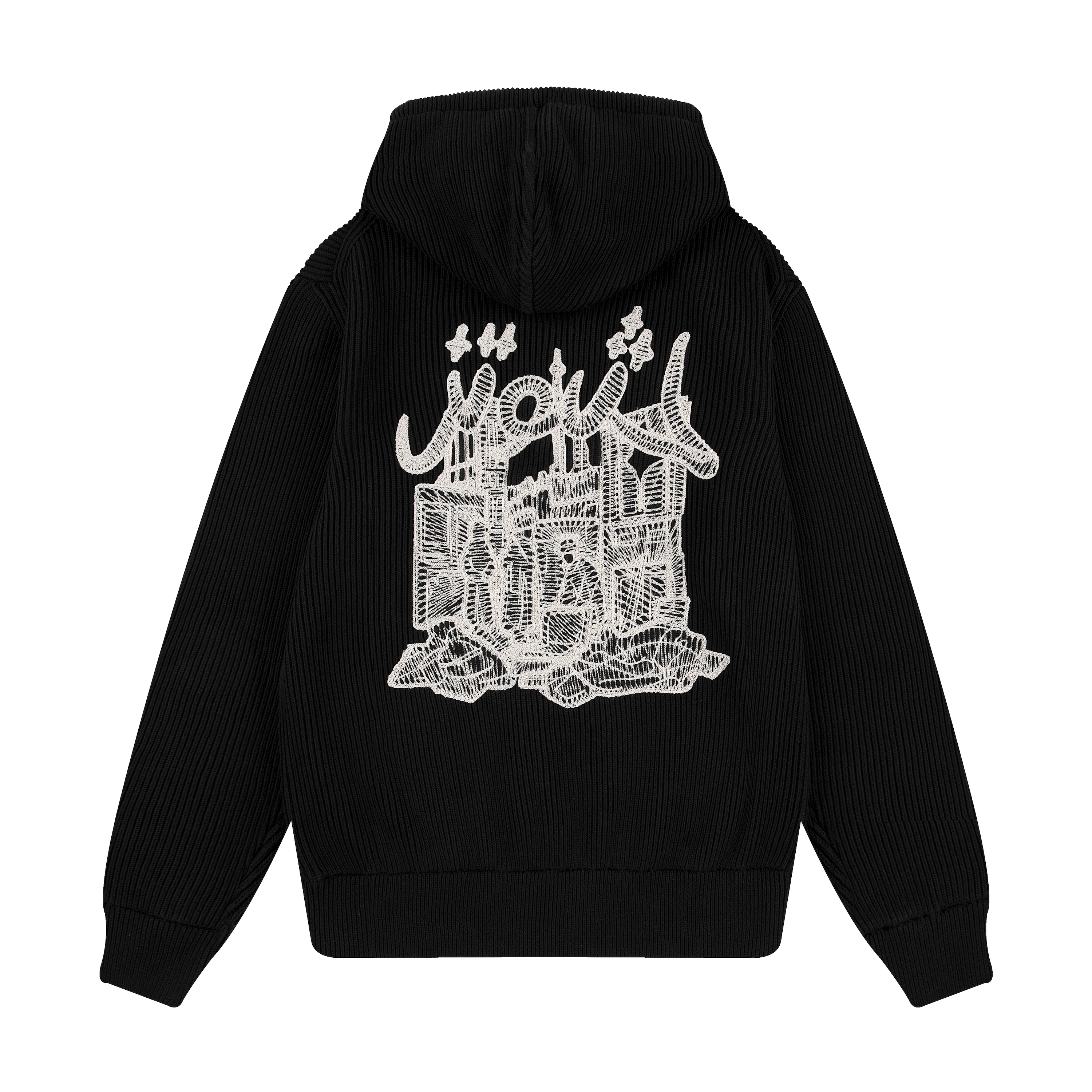 "yasmin v3" Zip Up knit black - Image 2