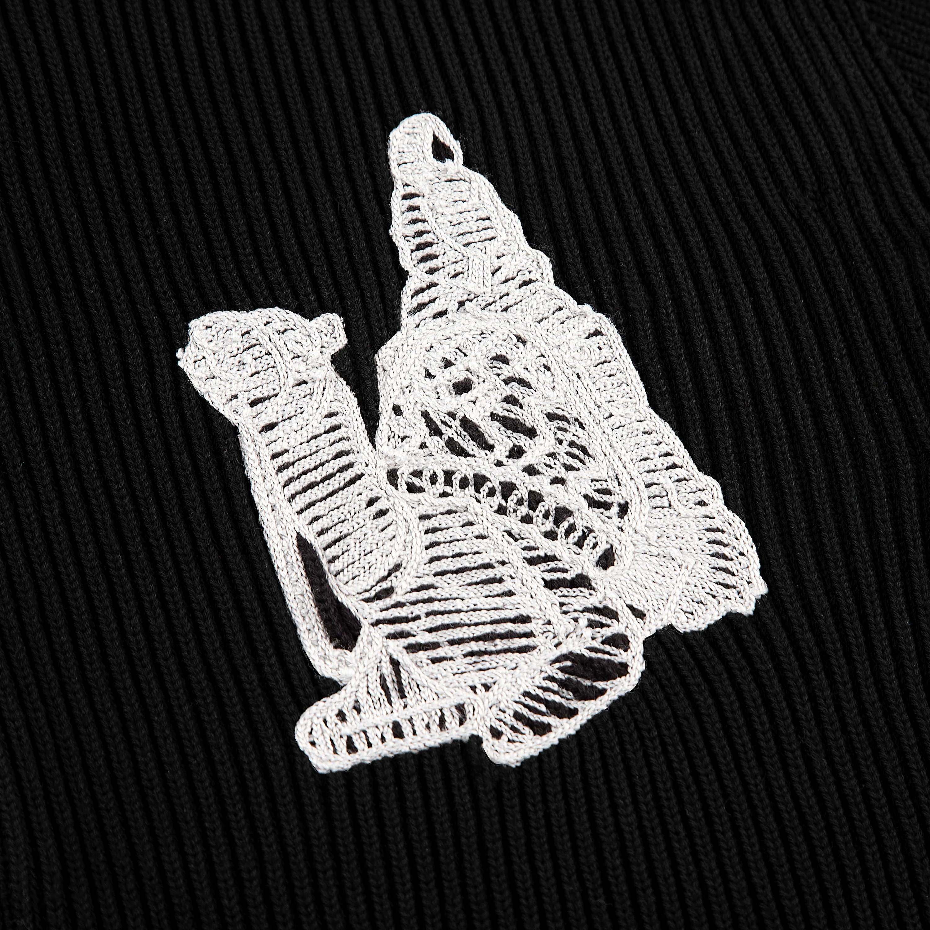 "yasmin v3" Zip Up knit black - Image 3