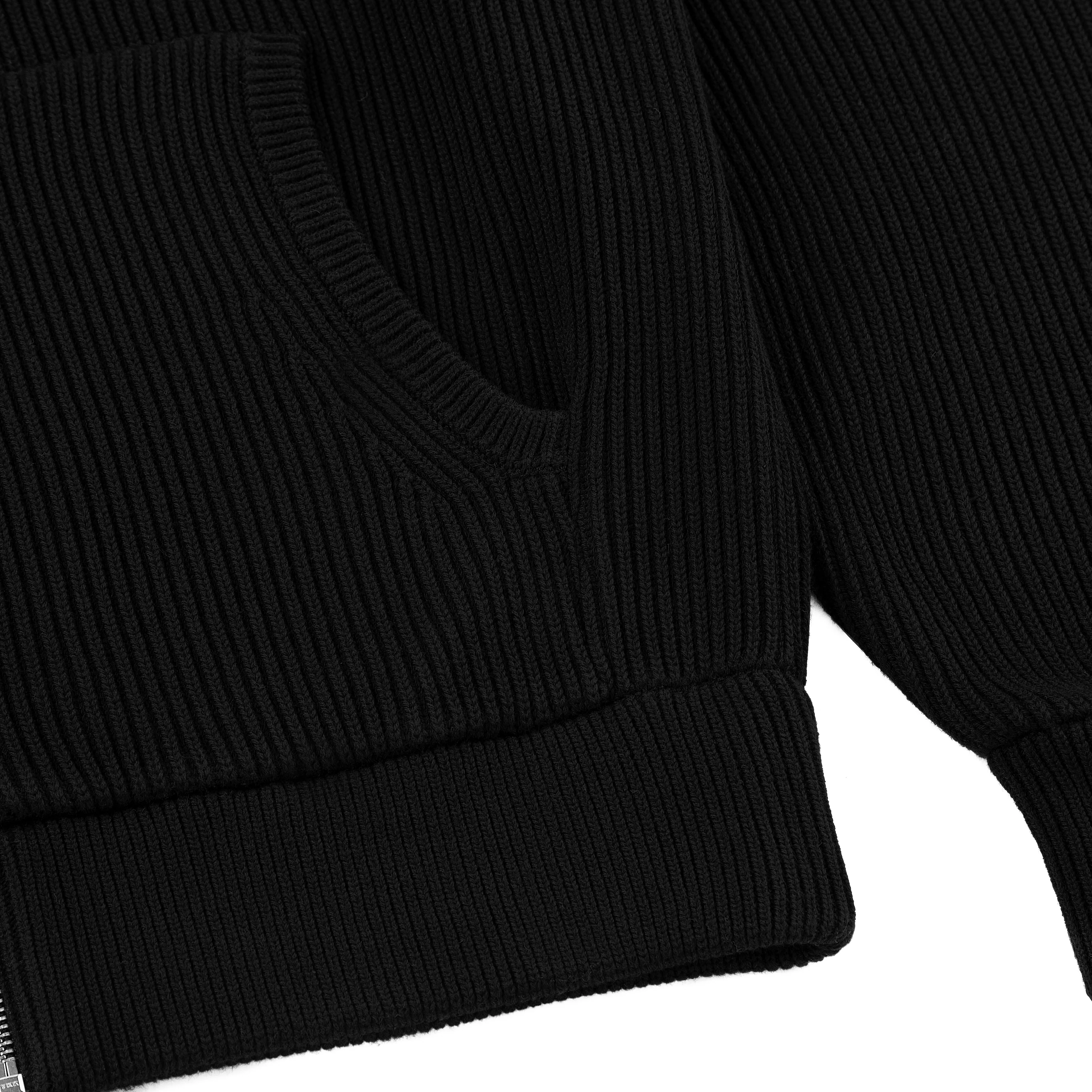 "yasmin v3" Zip Up knit black - Image 5