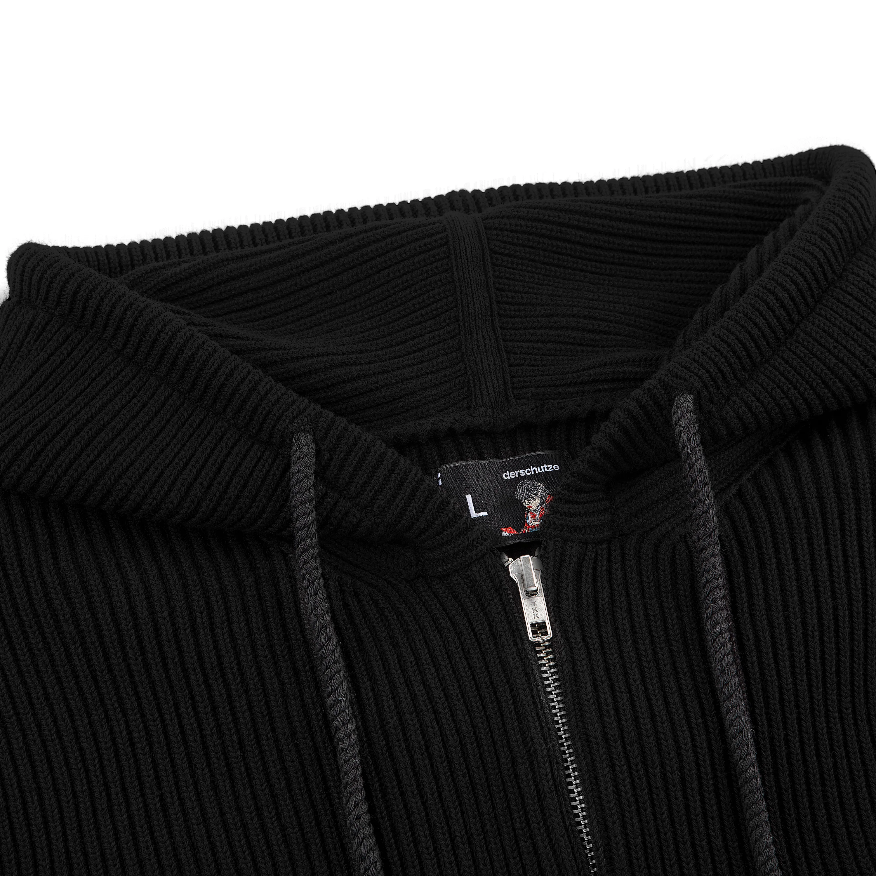 "yasmin v3" Zip Up knit black - Image 6