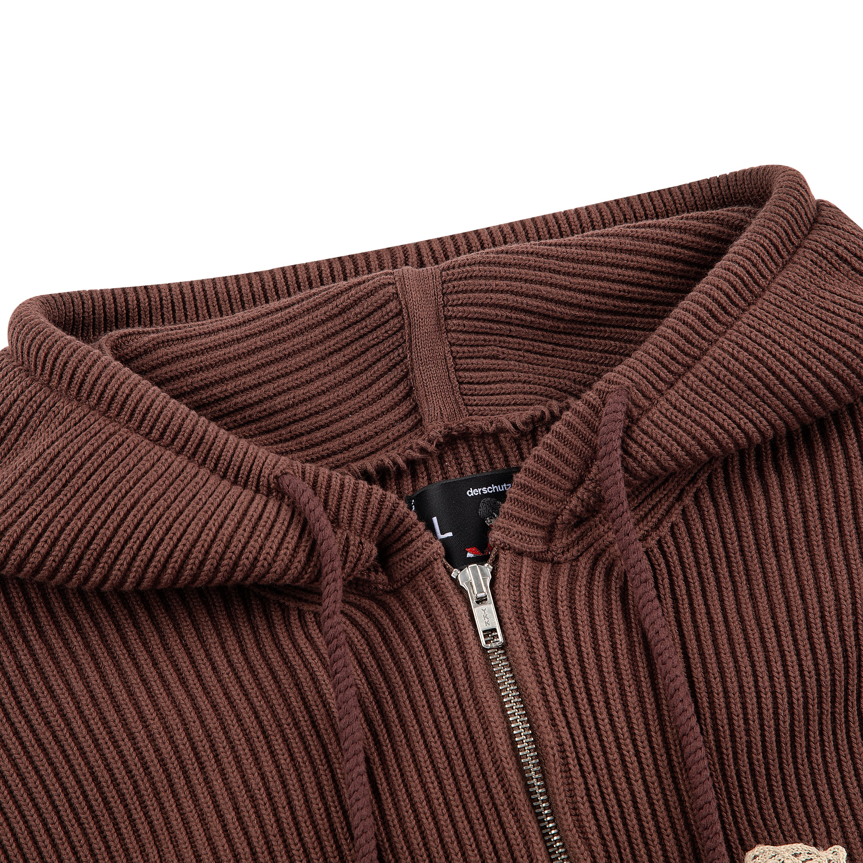 "yasmin v3" Zip Up knit brown - Image 6