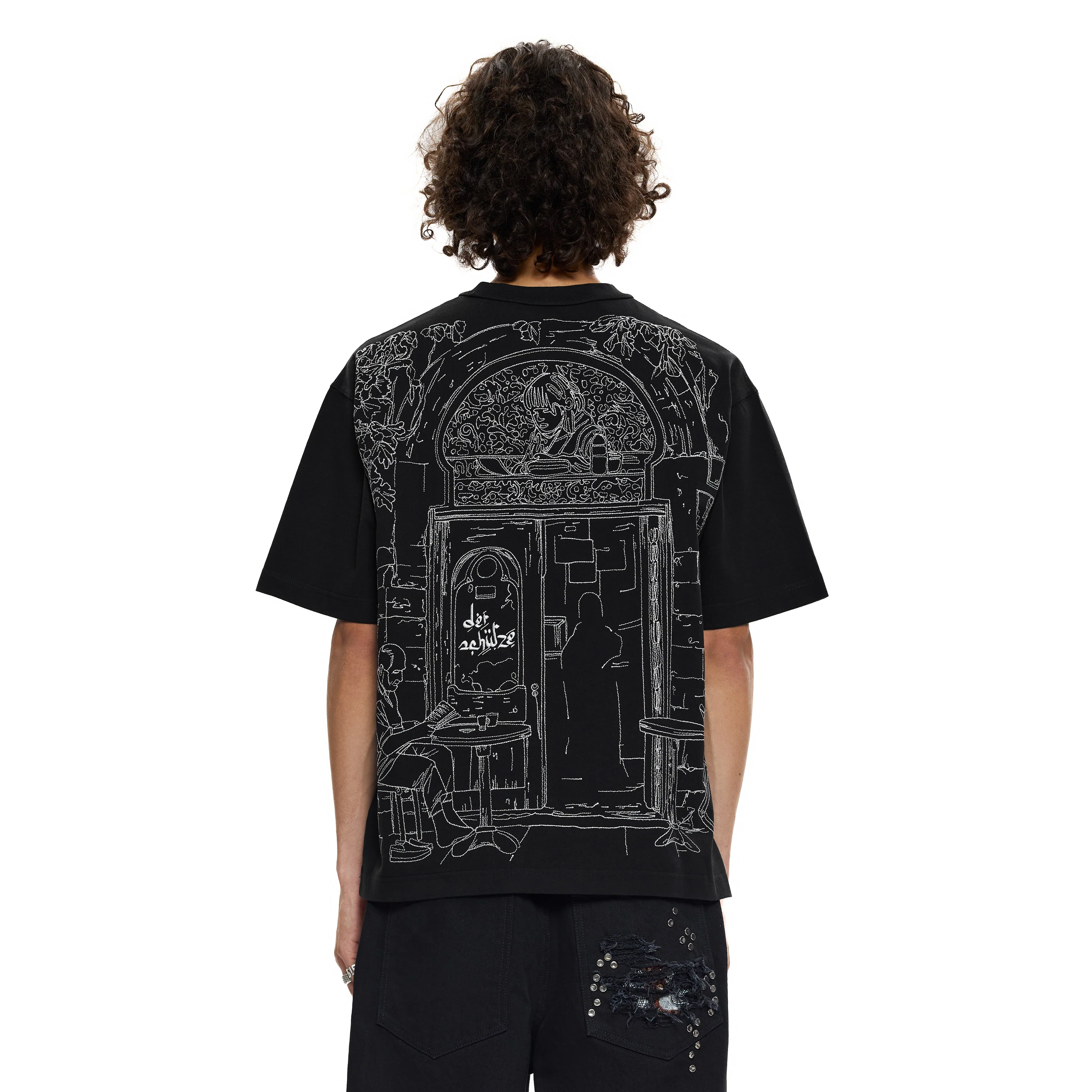 "yasmin v4" T Shirt black 01 - Image 8